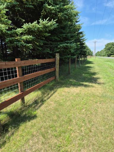 Fence line at the road