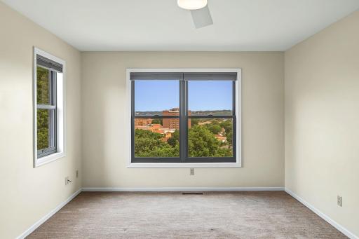 Upper primary bedroom overlooks the Mississippi River Valley