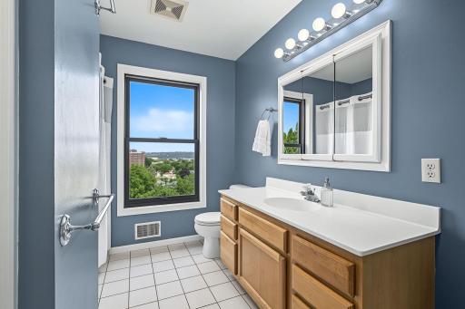 River valley views even from the bathroom
