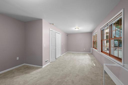 A different view of the spacious family room.