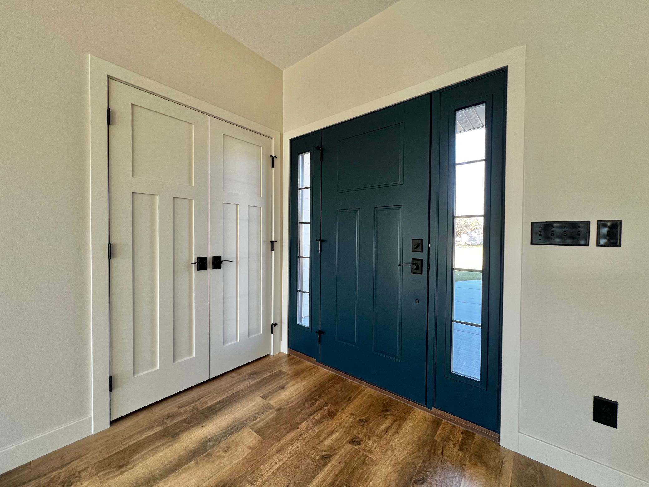 Front Door and Closet Detail.