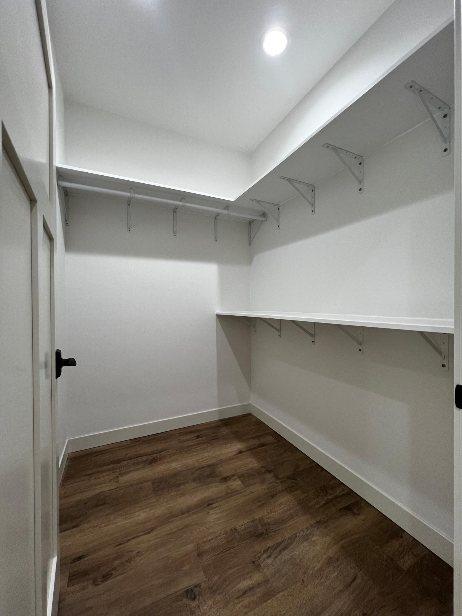 Walk In Closet near Garage.