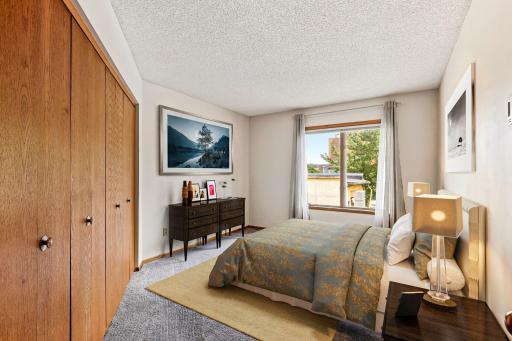 Second Bedroom offers large closet as well [digitally staged]