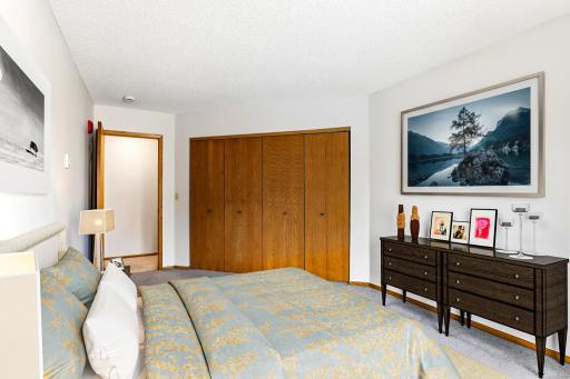 Second Bedroom offers large closet as well [digitally staged]