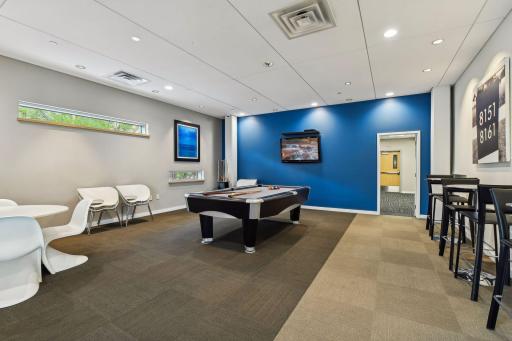 Multiple game rooms that are available to use