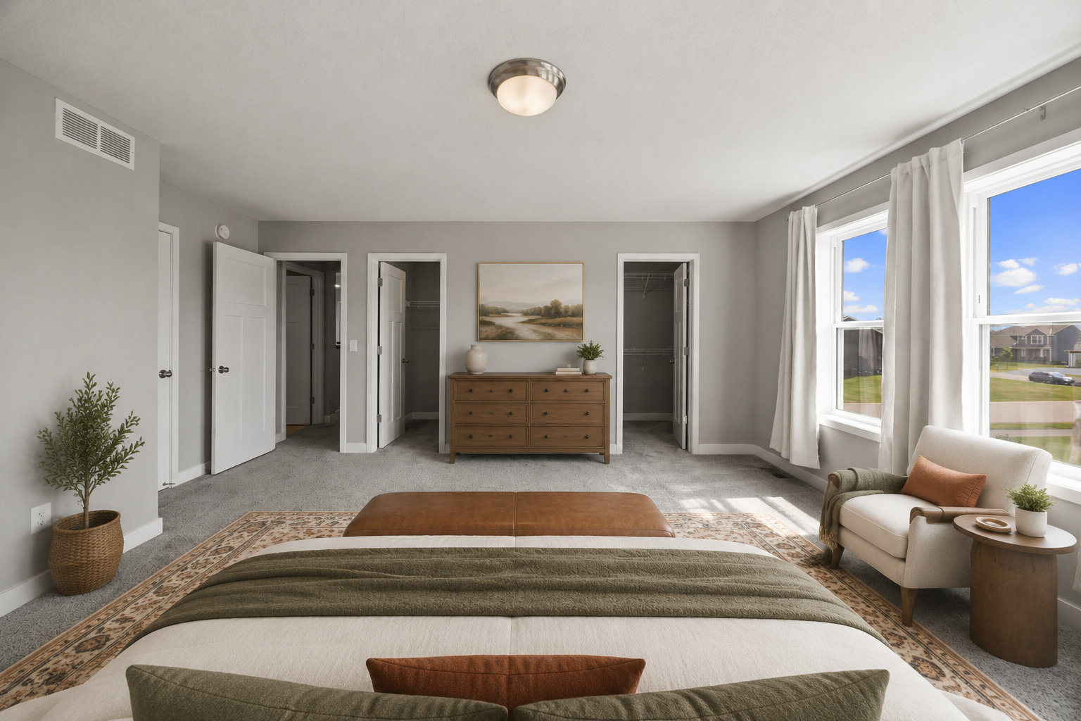 Primary Bedroom Virtual Staged