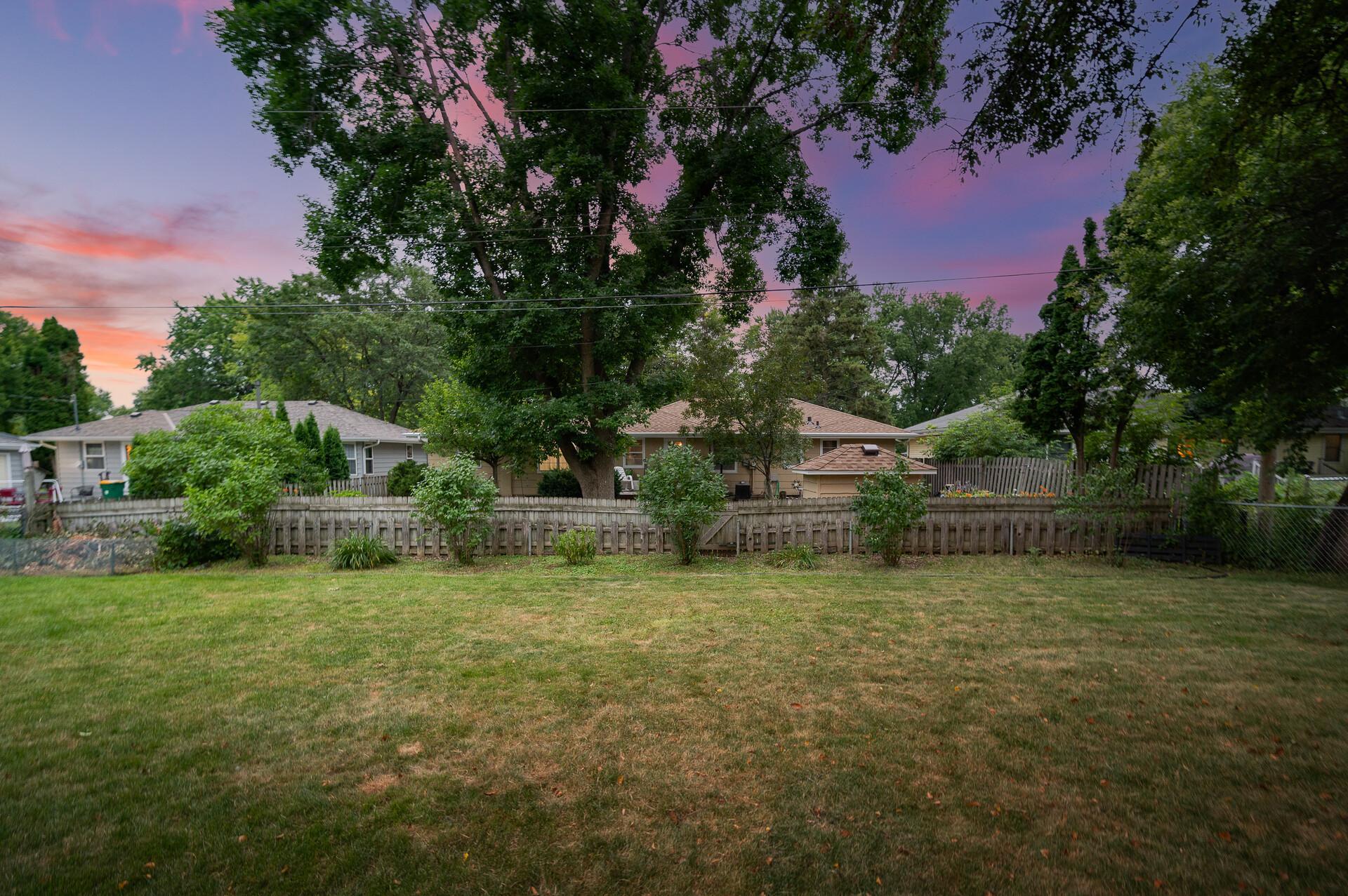 With a very flat, fenced-in yard