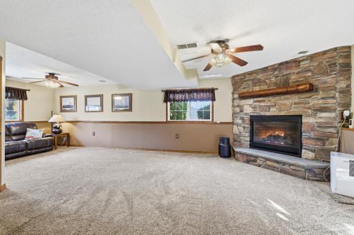 Downstairs Livingroom with Gas Fireplace