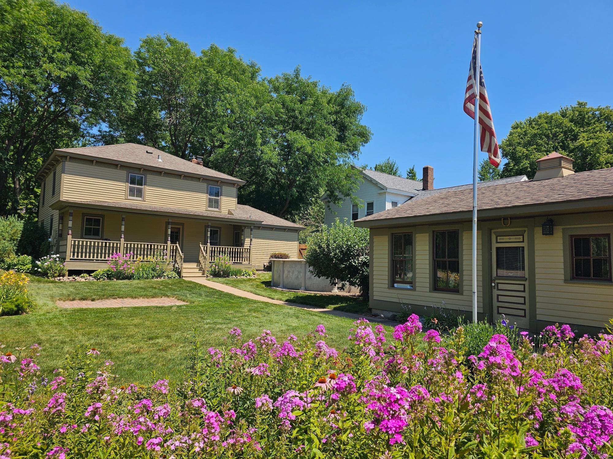 nicely landscaped and well cared for lawn