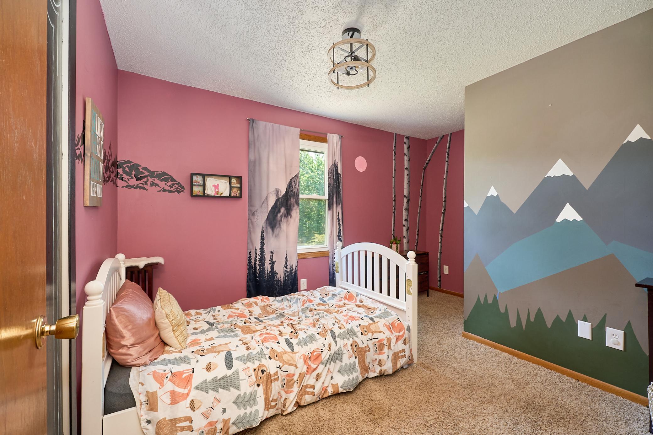 Upper-level Bedroom 3 has 2 closets