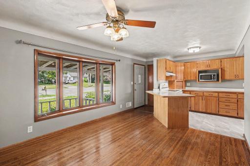 Great Room effect! This area could be used as living or dining space.