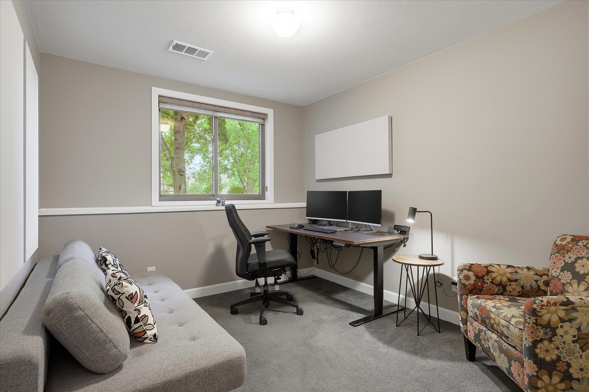 2nd of 3 bedrooms is currently being used as an office