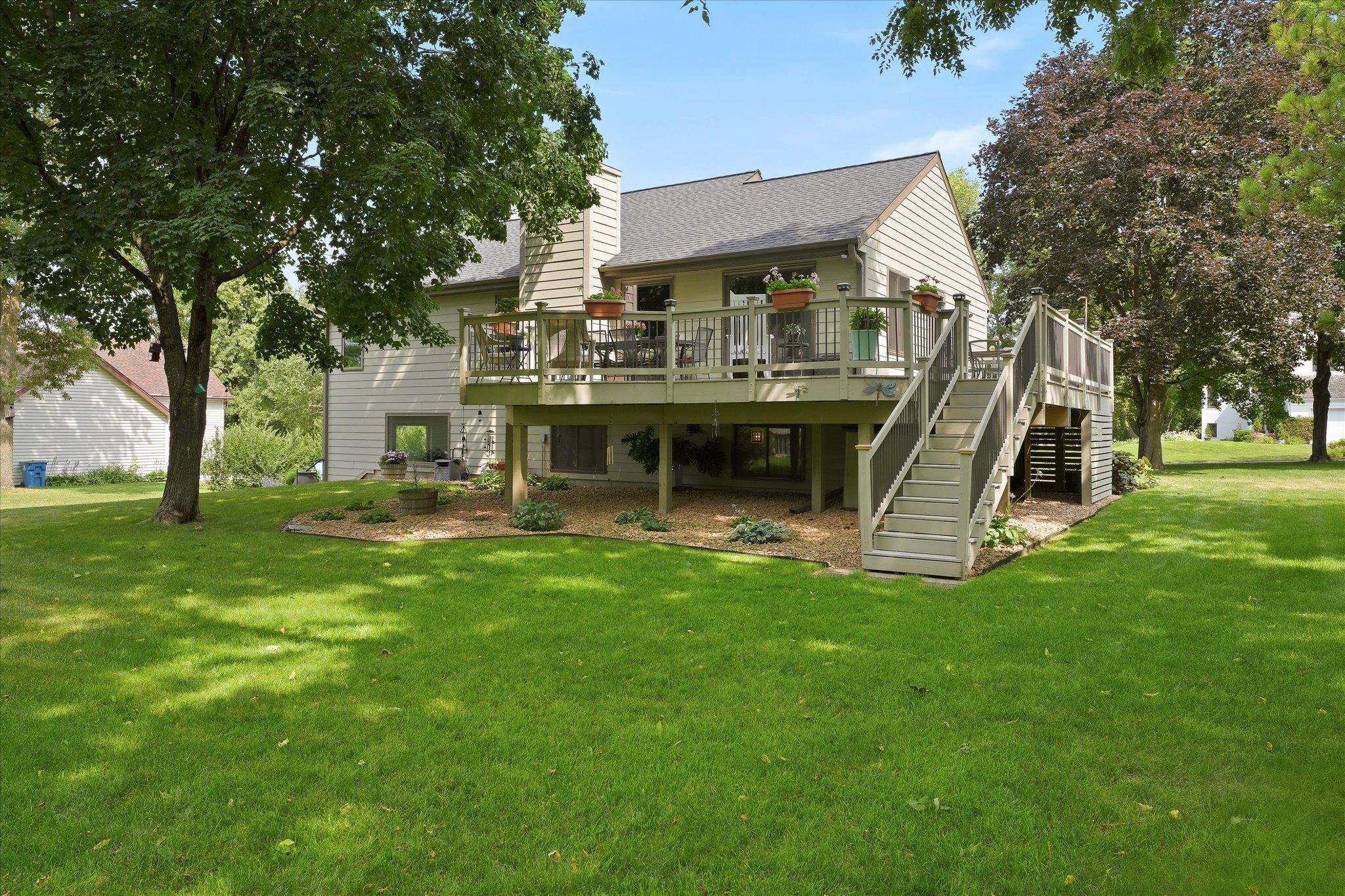 Stunning park-like yard, large deck