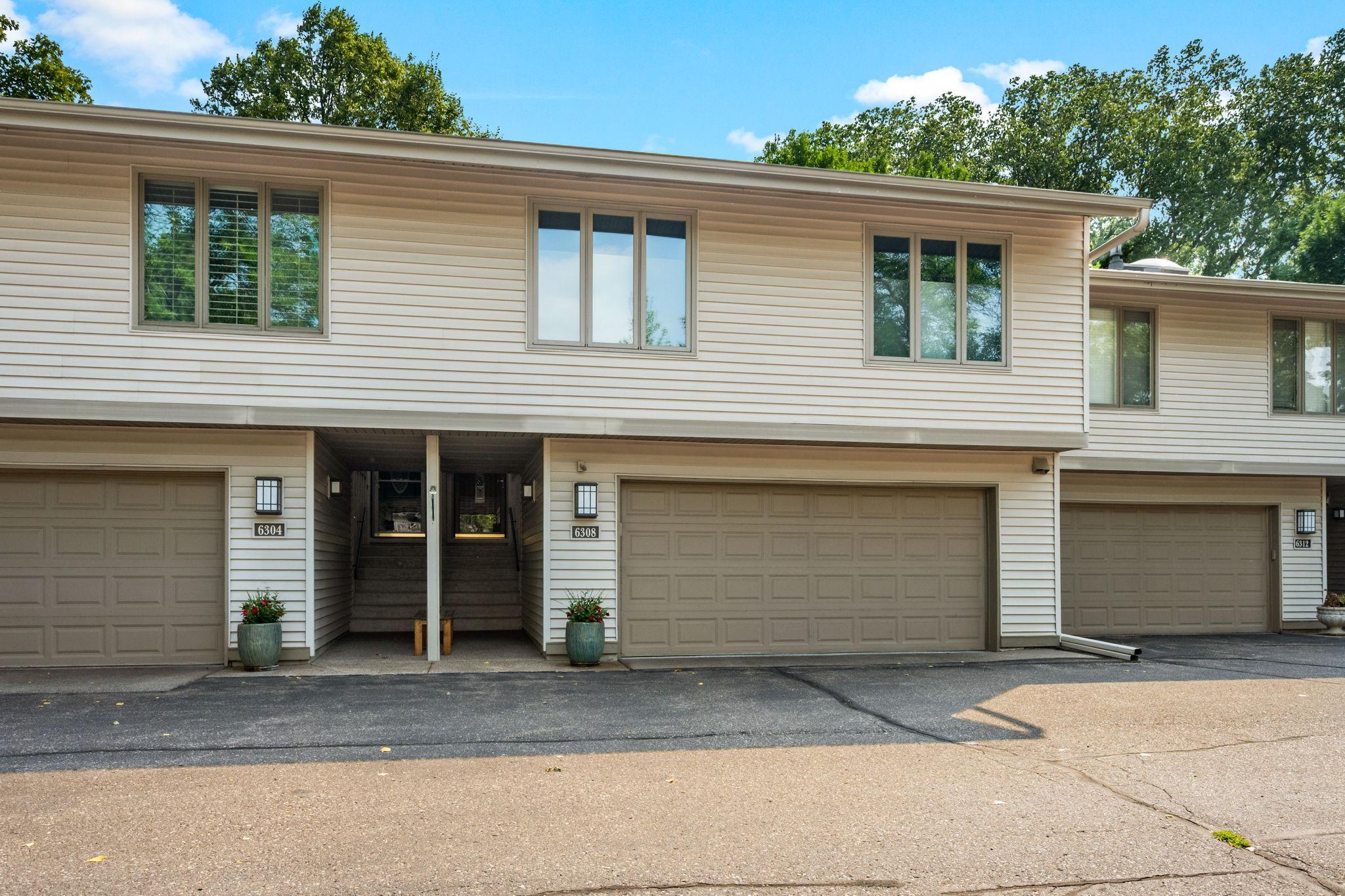 Large, 2 car garage with epoxy floors