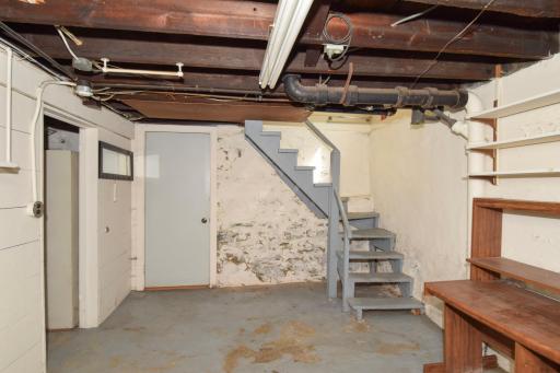 Lower Level - door leads out to the backyard (storm cellar door outside)