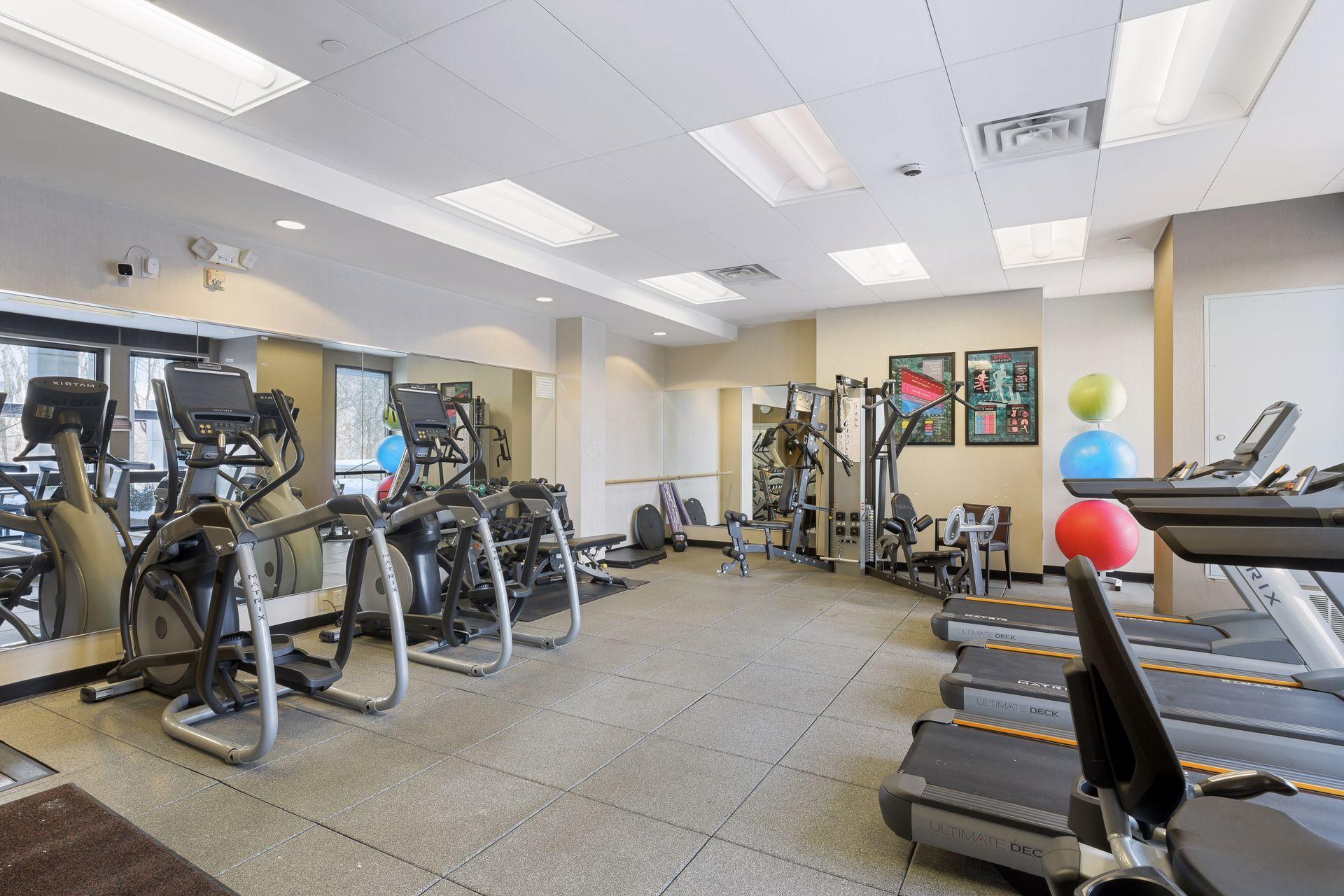 The fitness center at The Grand.