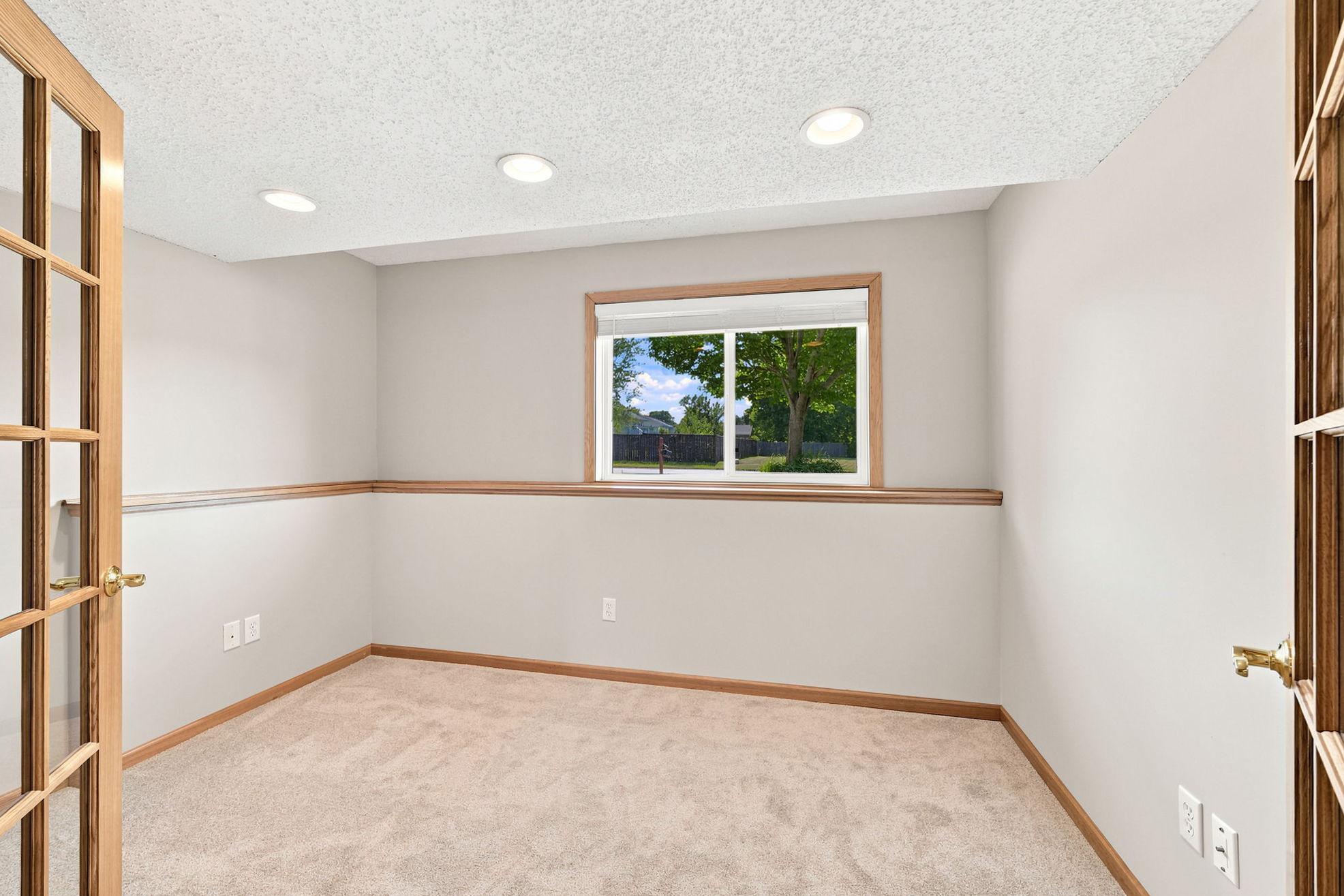 Lower-level fourth bedroom.