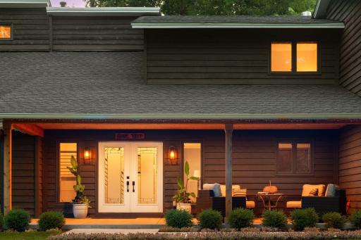 Unwind on the charming covered front porch.