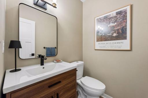 Updated main level guest bath.