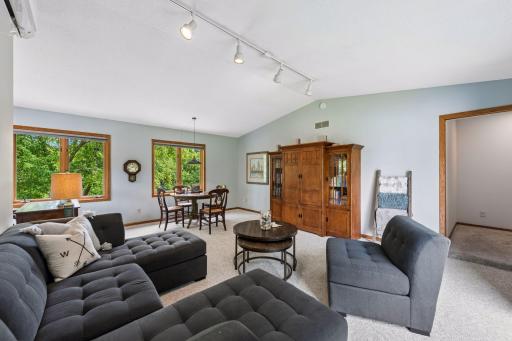 Upper level family room or 4th bedroom.