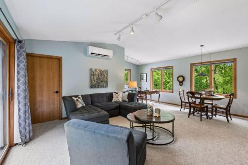 Upper level family room or 4th bedroom.