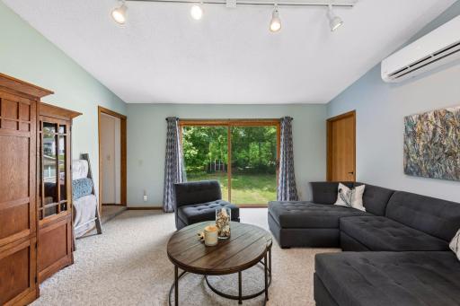 Upper level family room or 4th bedroom.