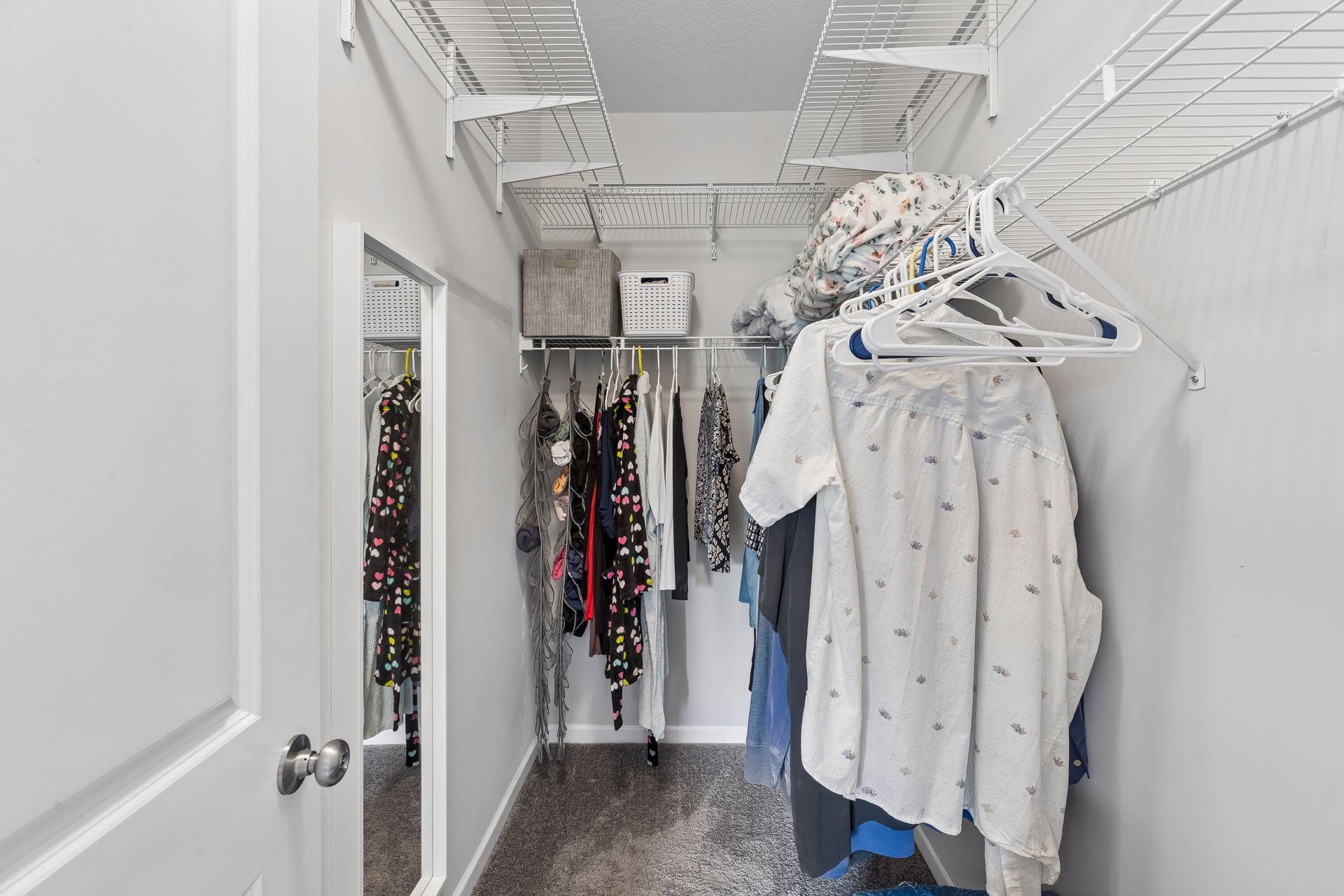 Primary closet