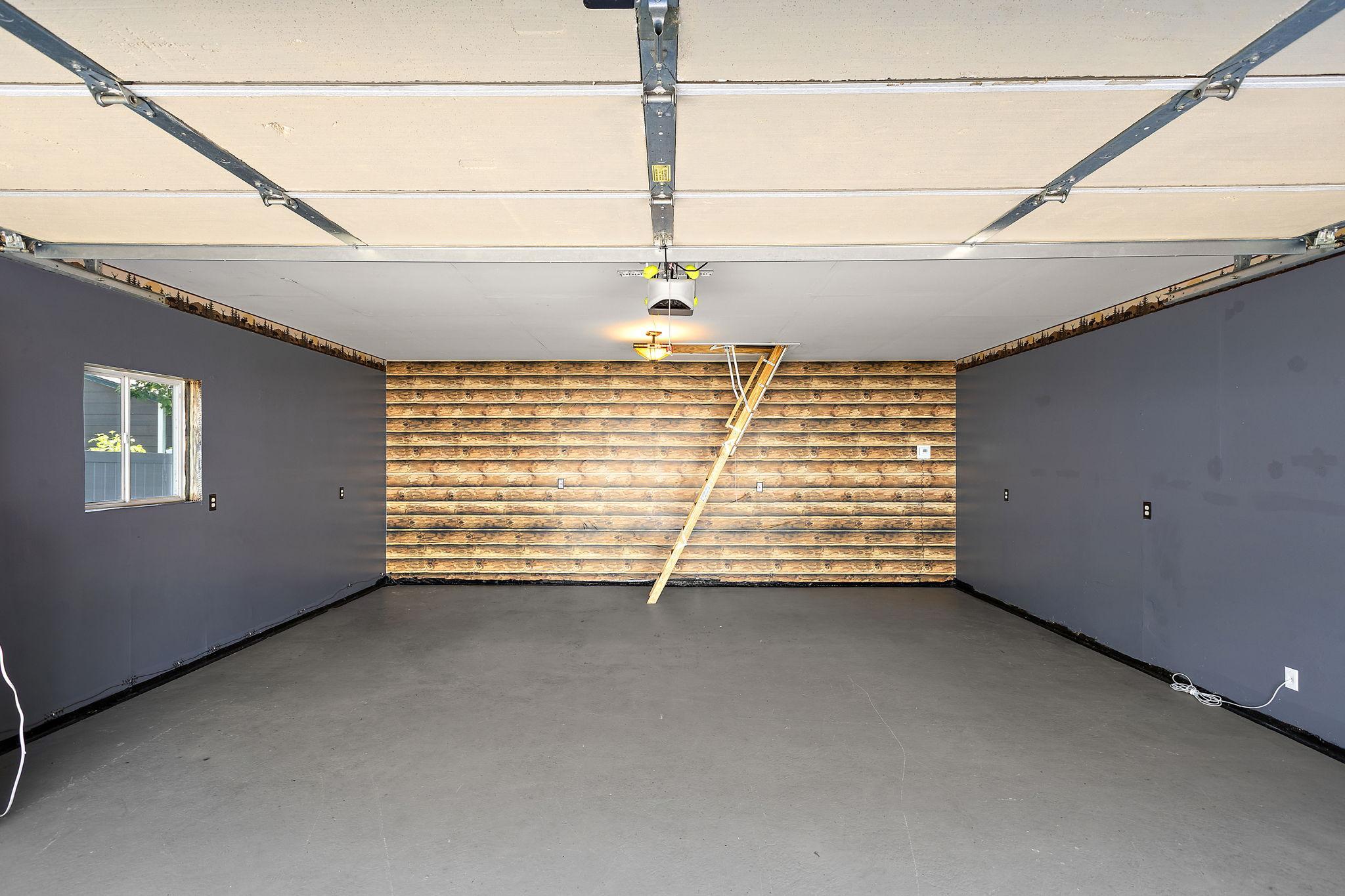 Heated & insulated two car garage