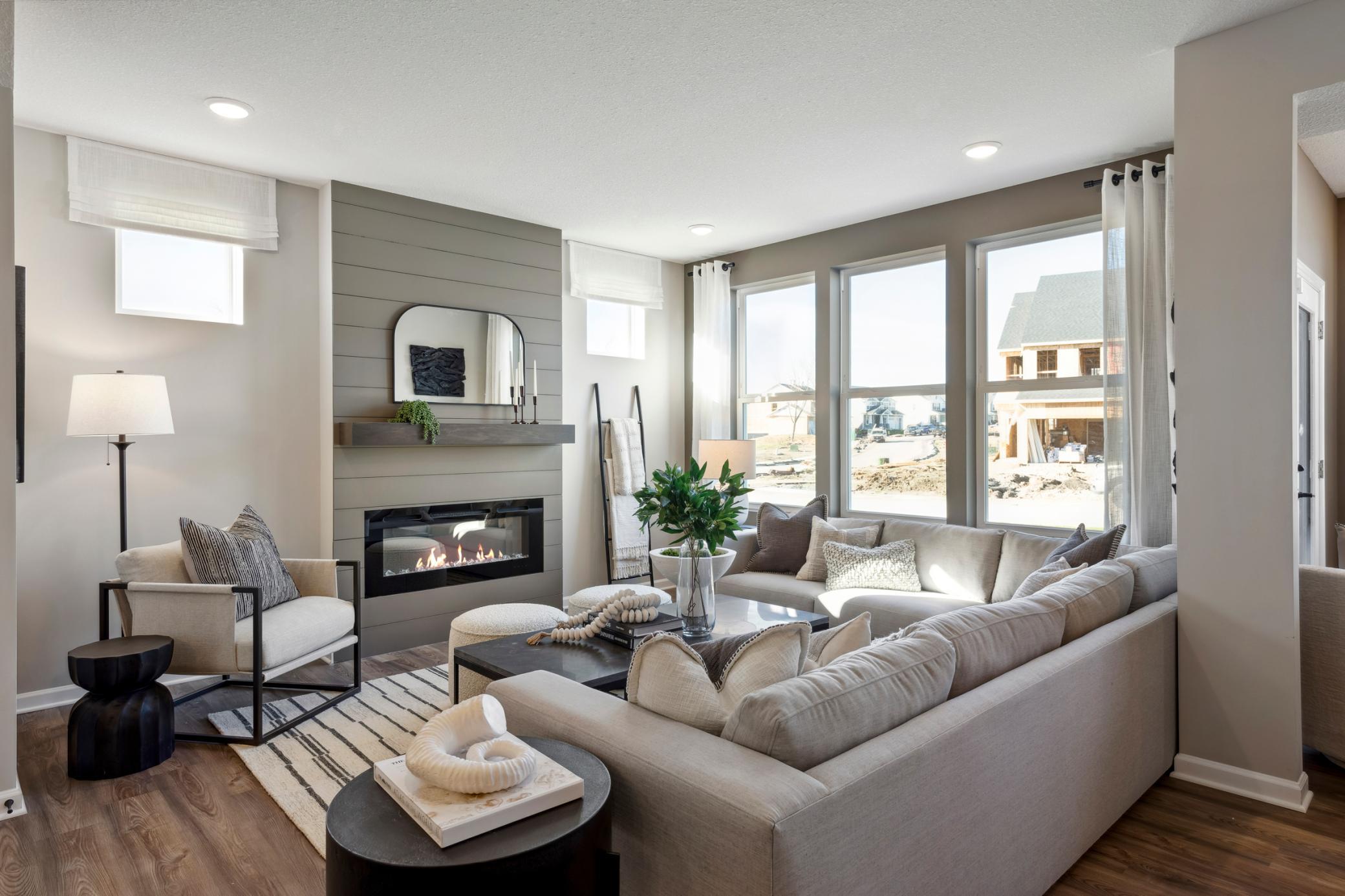Electric Fireplace In Gathering Room