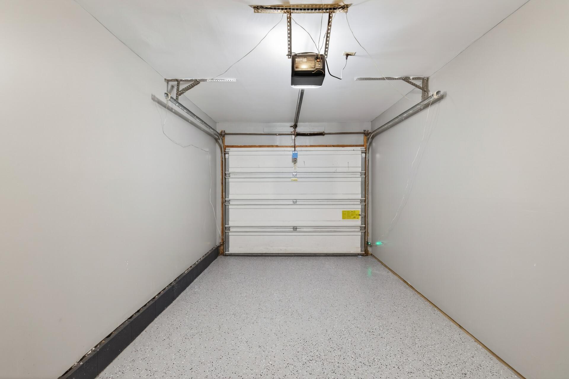 Private one-car garage.