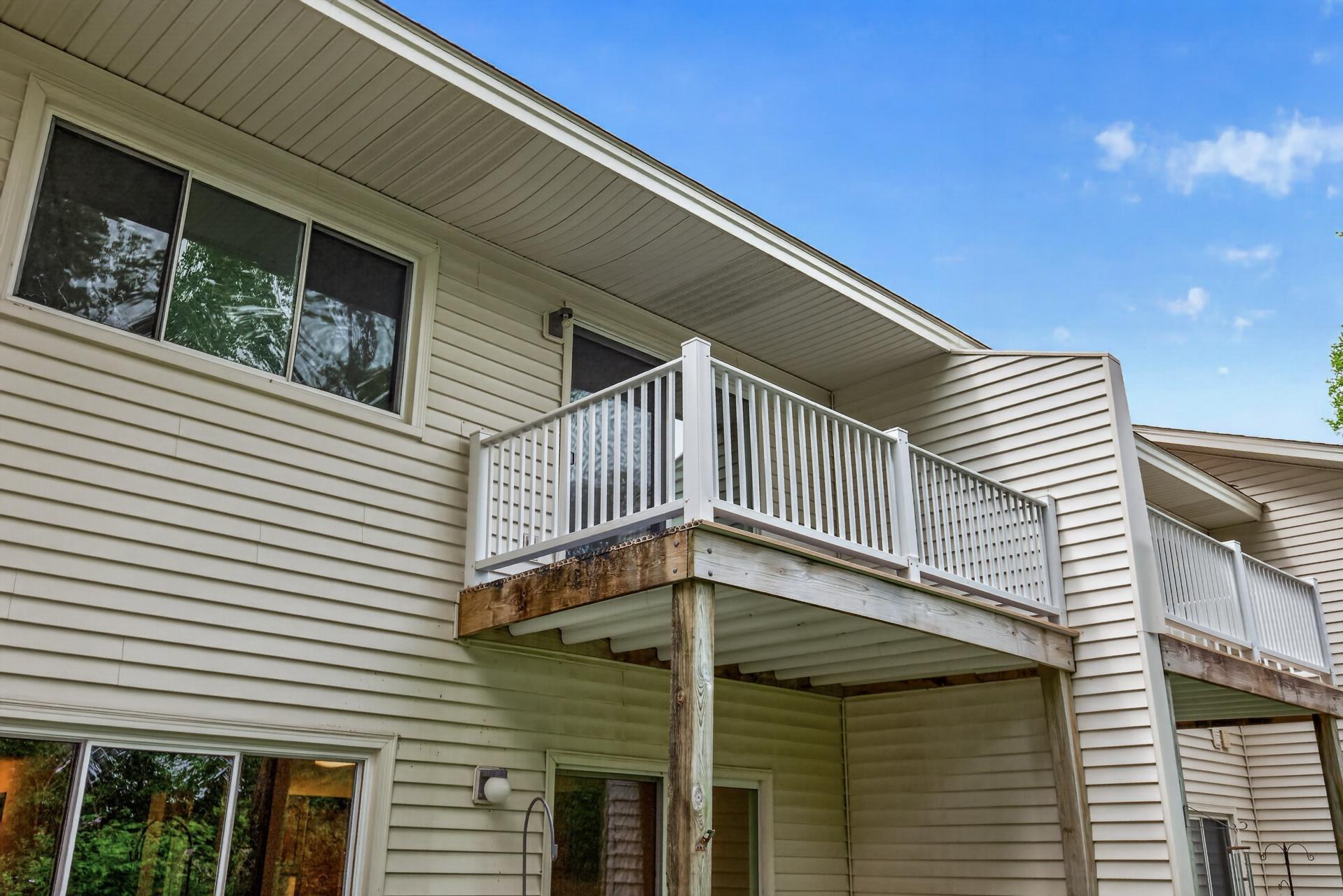 Private deck just off the living space—perfect for morning coffee or relaxing outdoors.