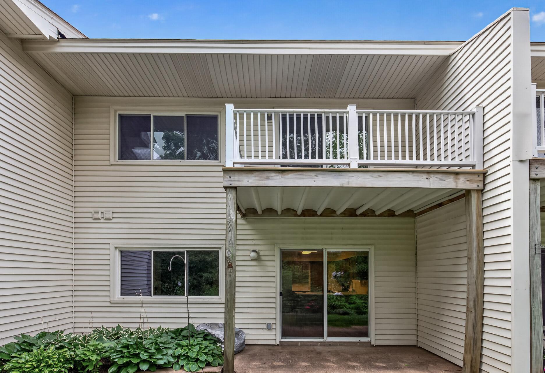 Enjoy peaceful, tree-lined views from the private deck.