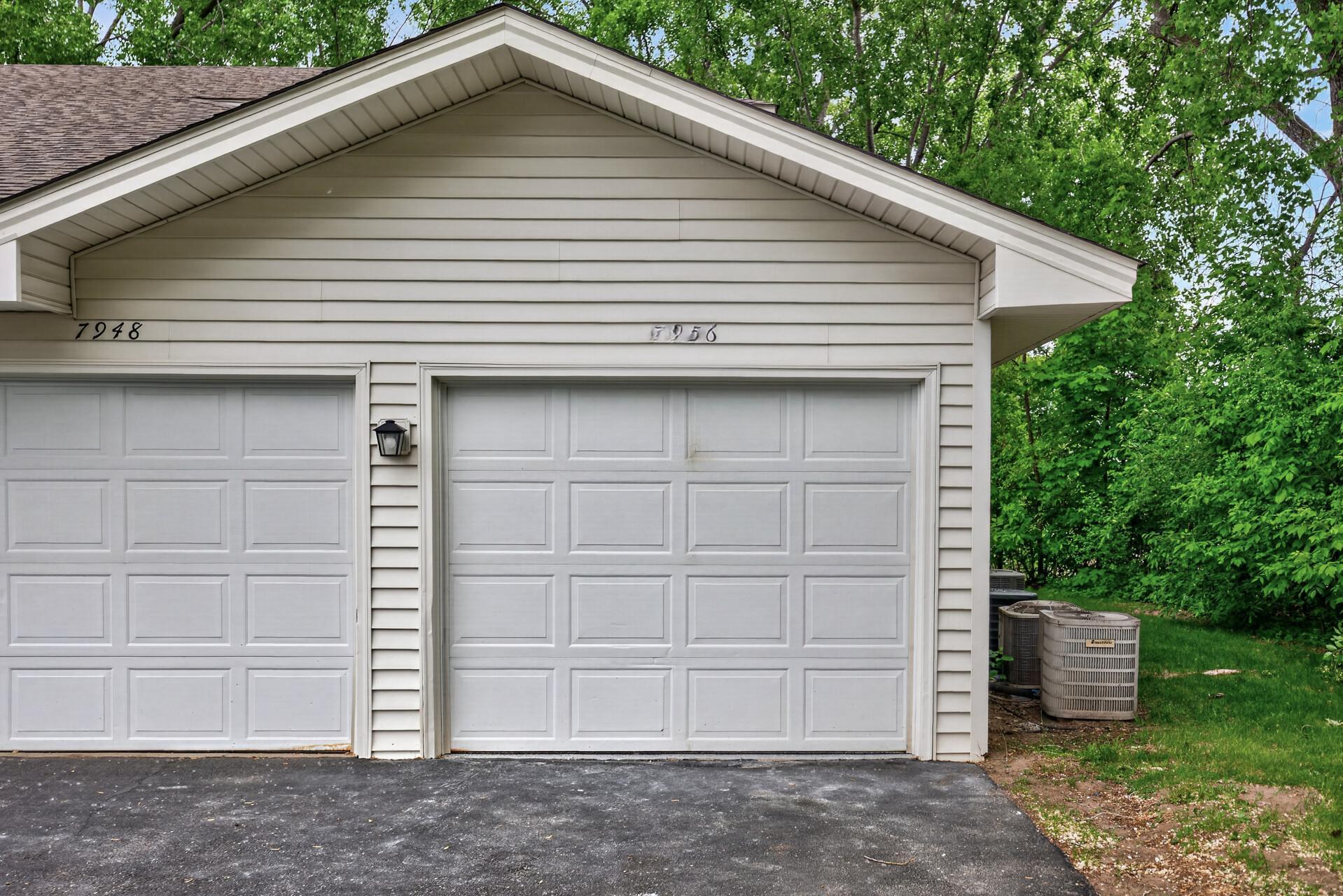 Convenient one-car garage with easy access to the home.