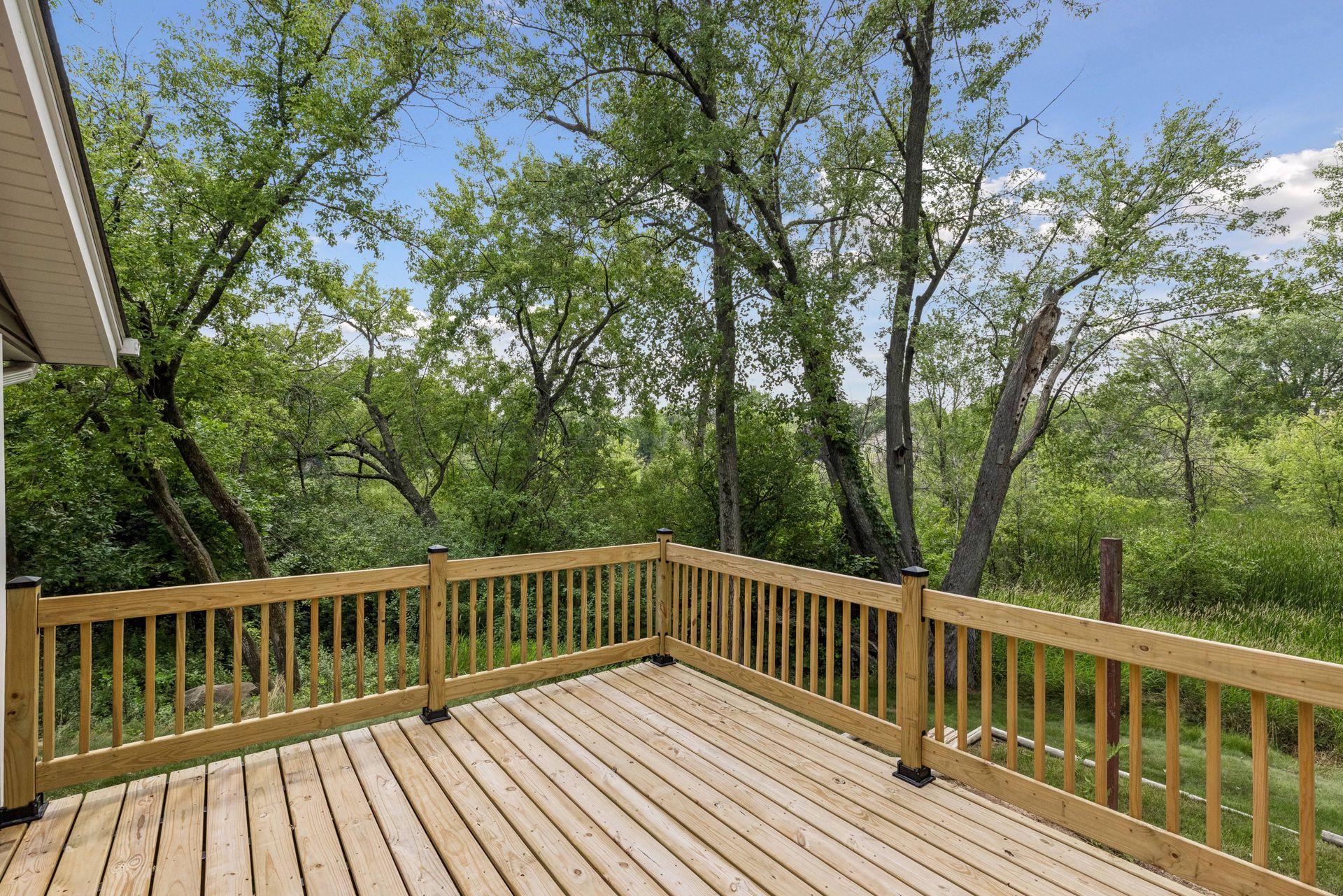 New deck offers fantastic scenic views and excellent entertaining space.