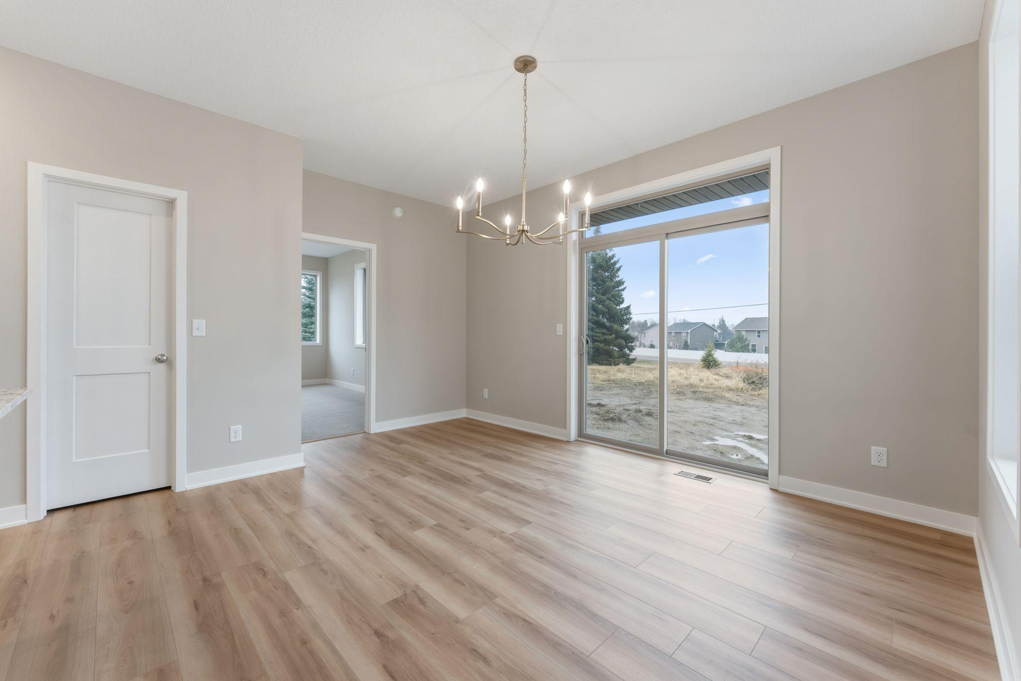 Dining room with door to main floor ensuite