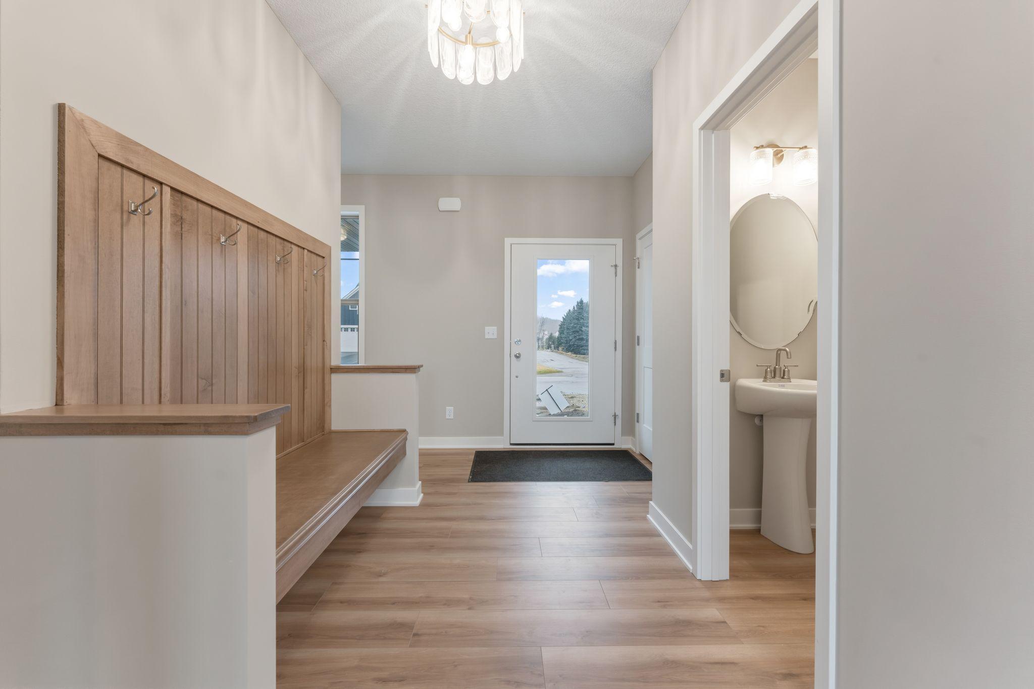 Foyer with optional bench