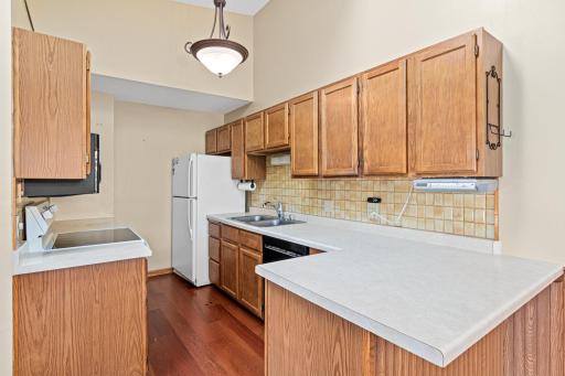Plenty of counter space for prepping meals.