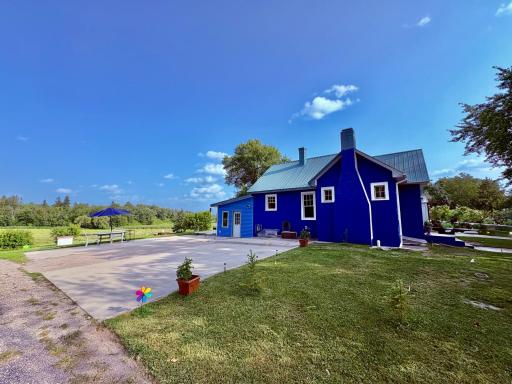 North side of home- fresh paint job