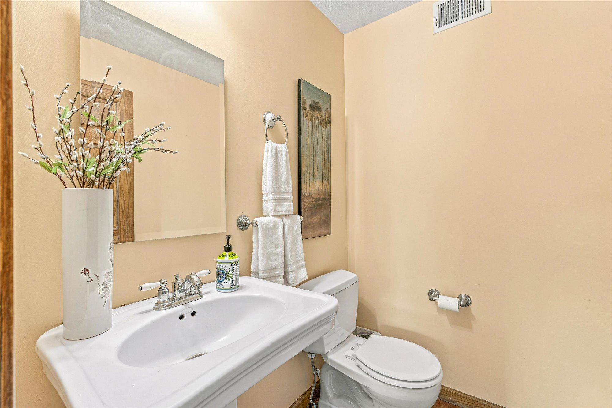 Main floor half bath