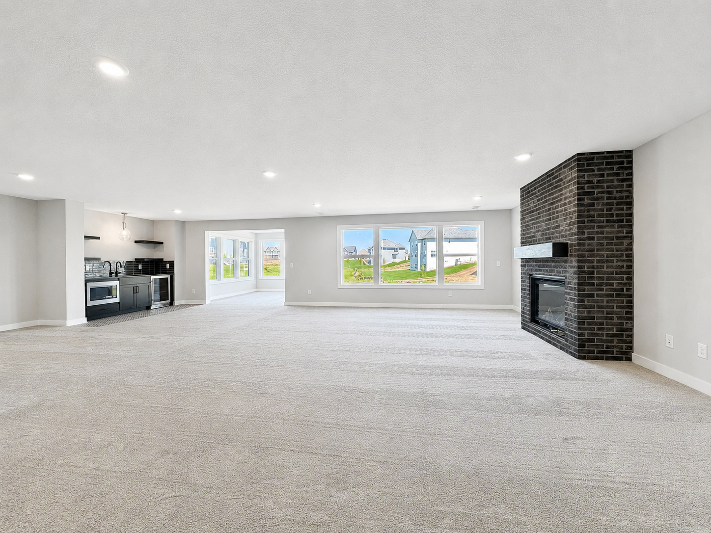 Lower level living space