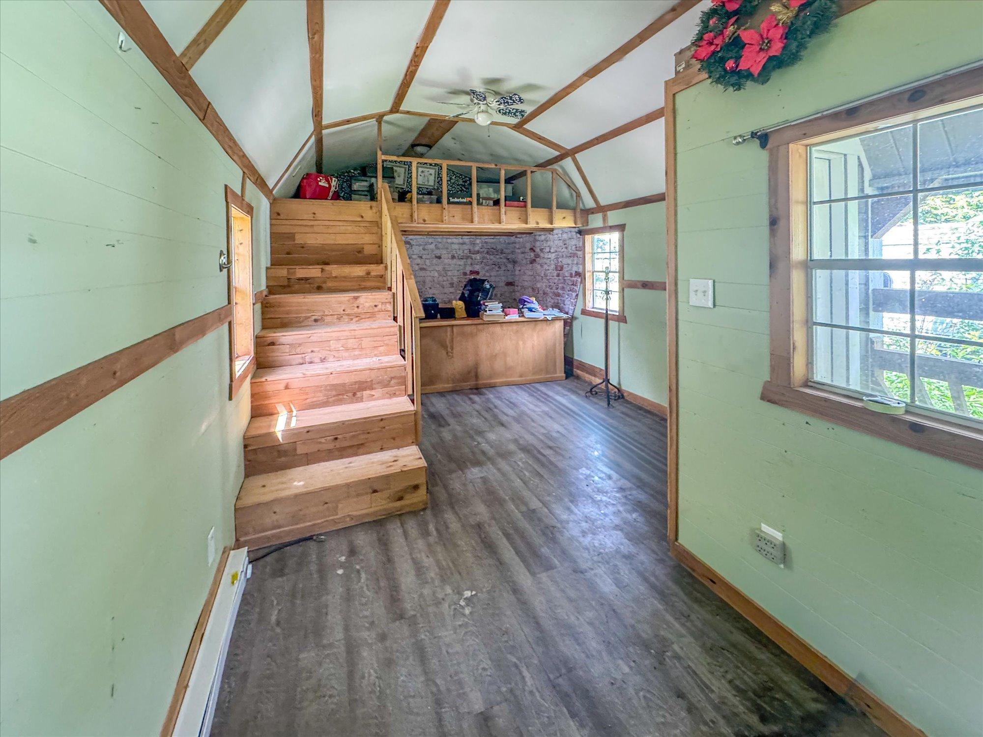 Tiny House Area with Loft - at back of Converted Garage Side