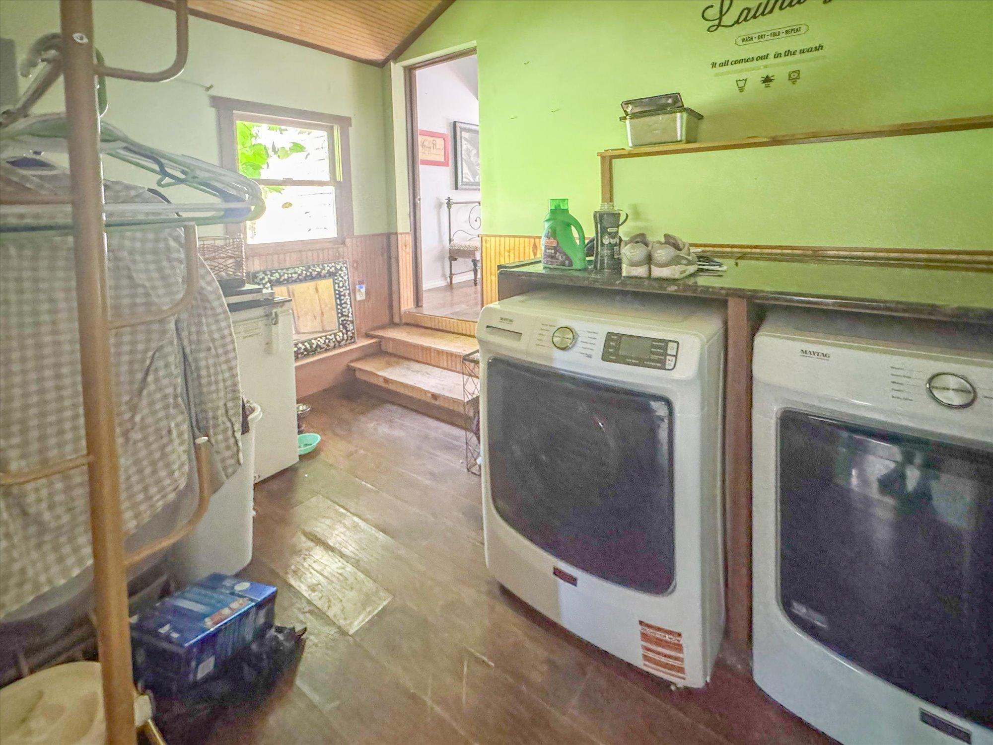 Large Laundry room between Farm House and Converted Garage