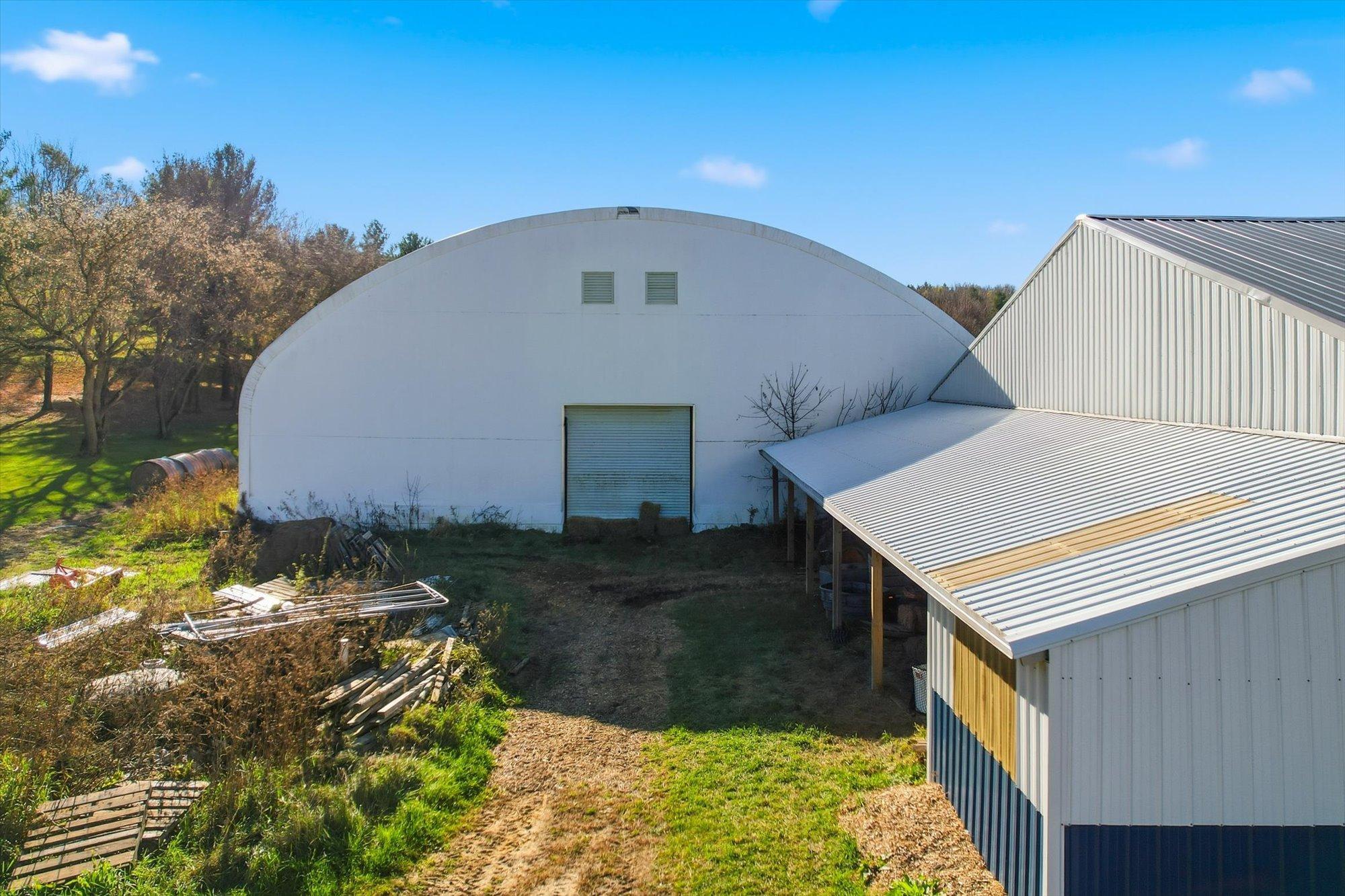 Back of the Barn - Large End door on Indoor Arena