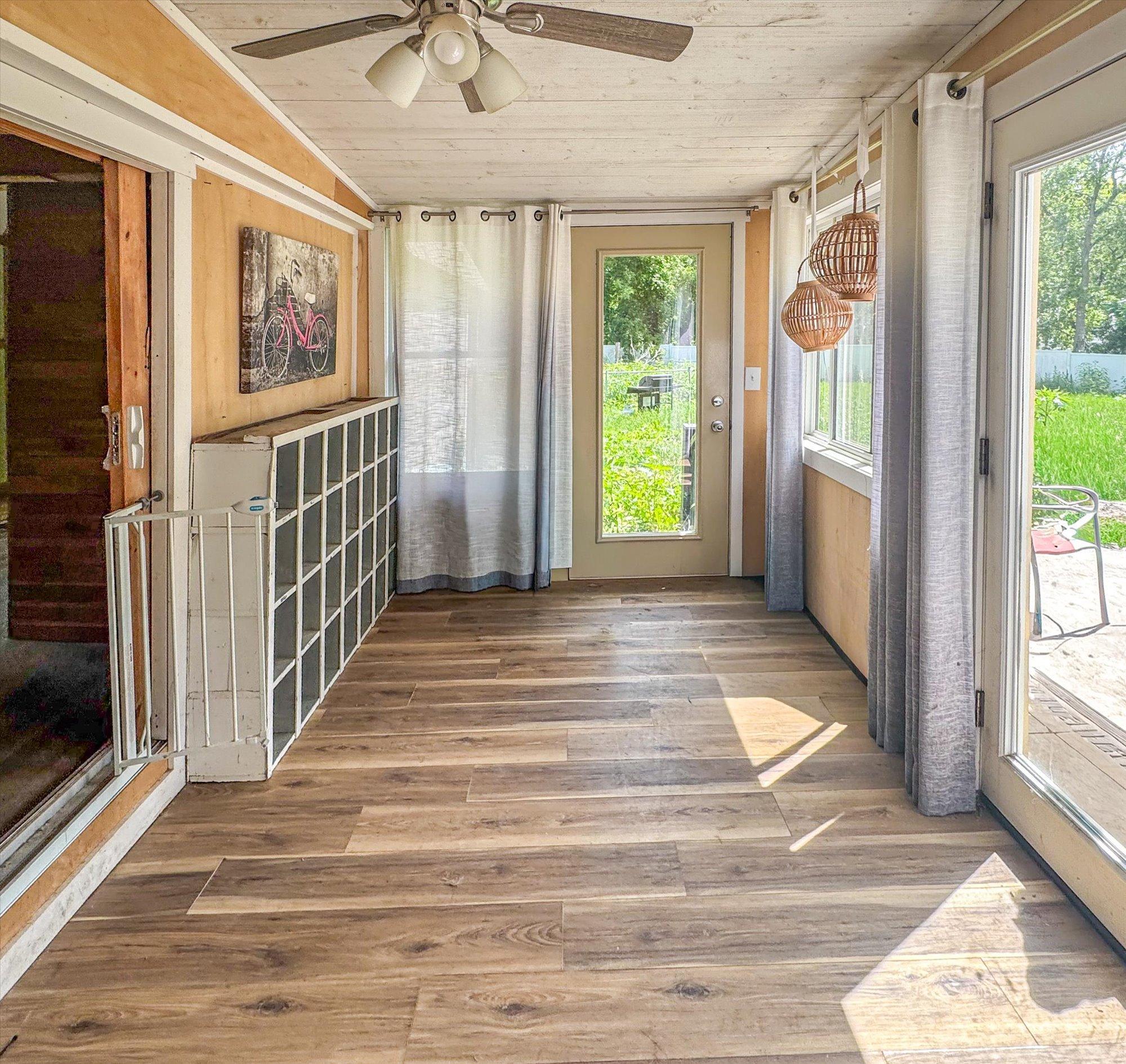 Back Porch and Breezeway Area off Converted Garage