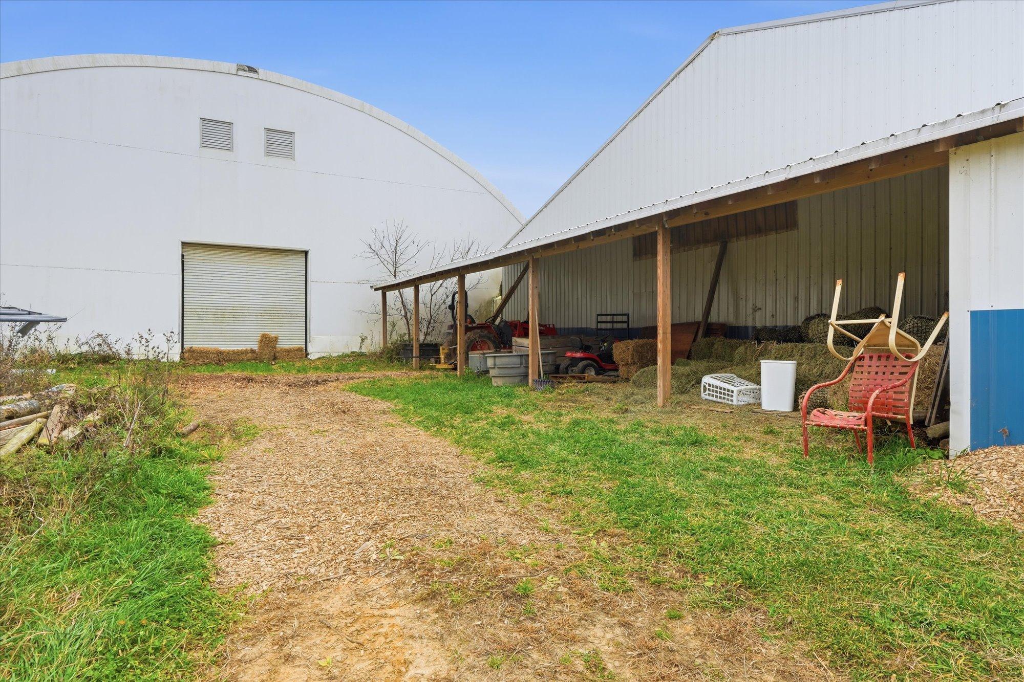 Lean to Behind Barn for Equipment