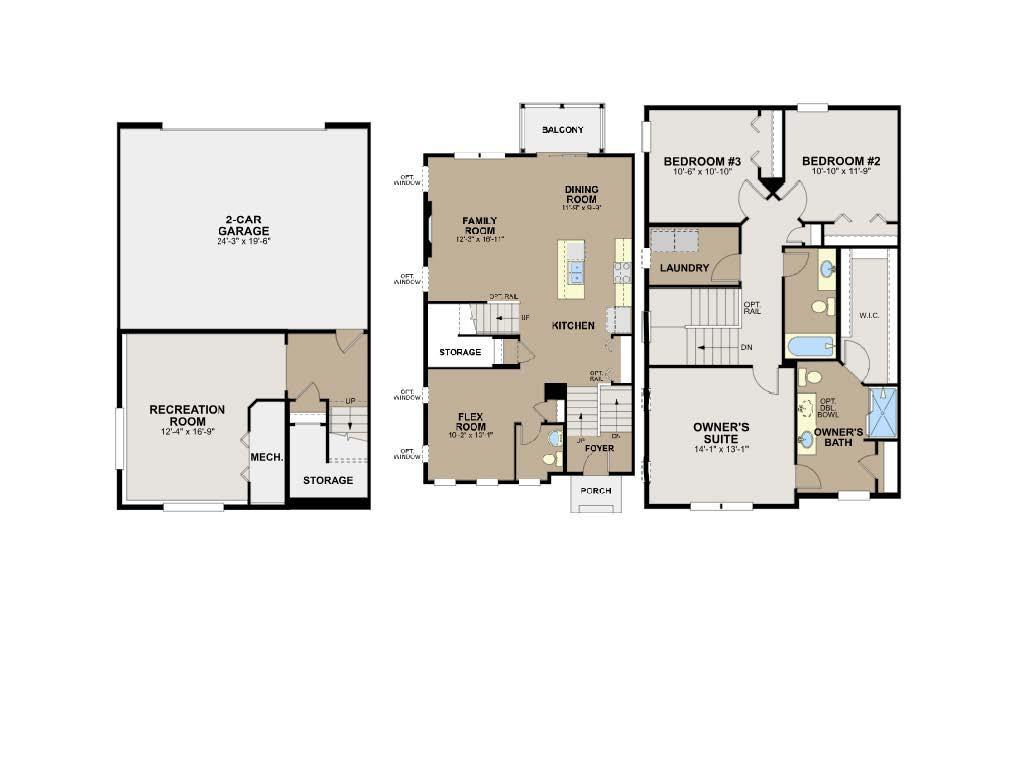 Schulz end unit layout w LL rec room