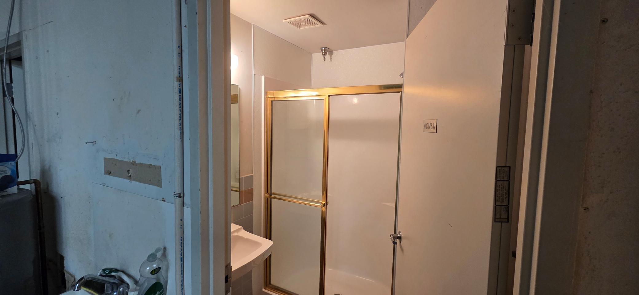 Garage/ warehouse restroom # 2 / with shower