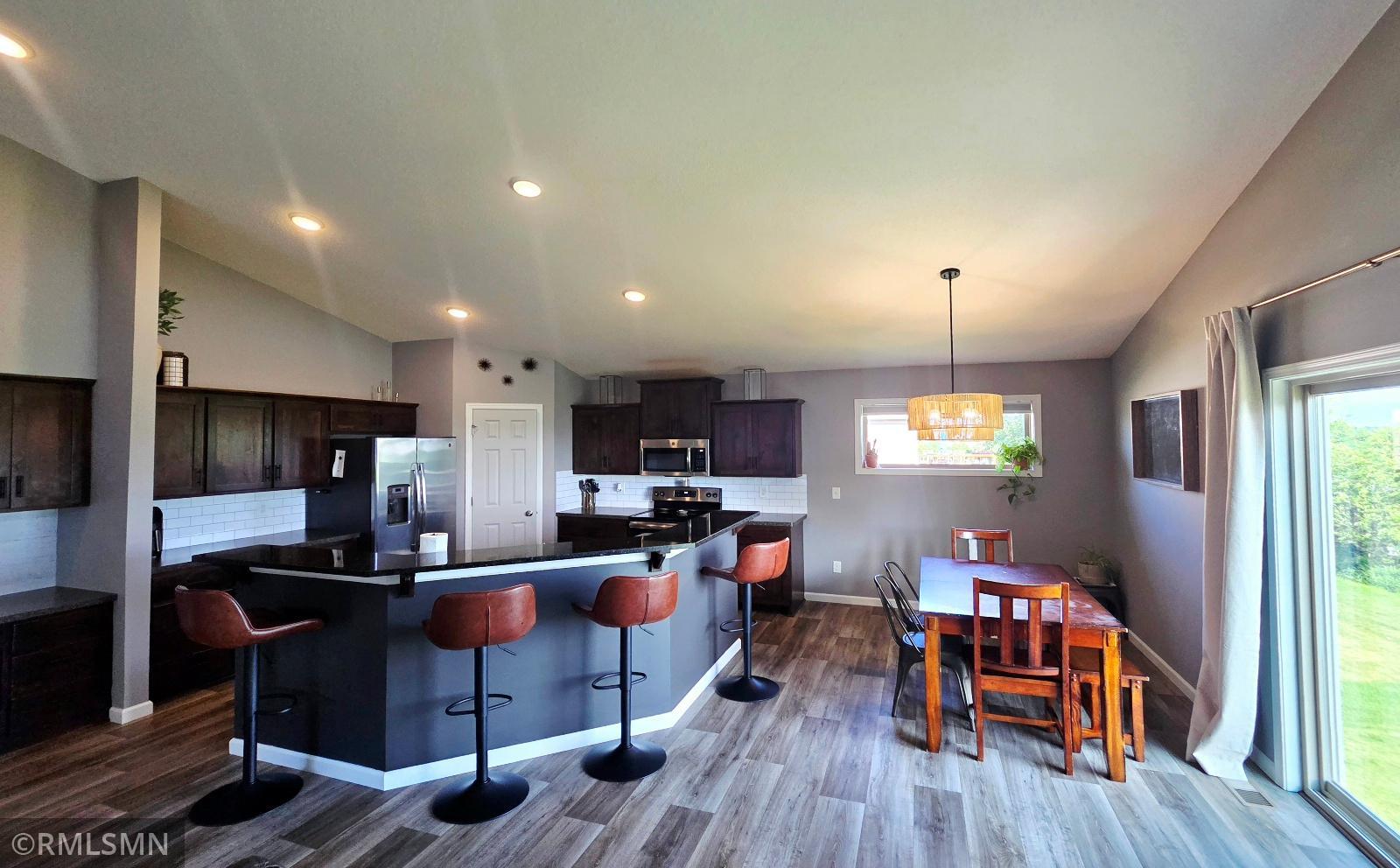 Kitchen and informal dining area