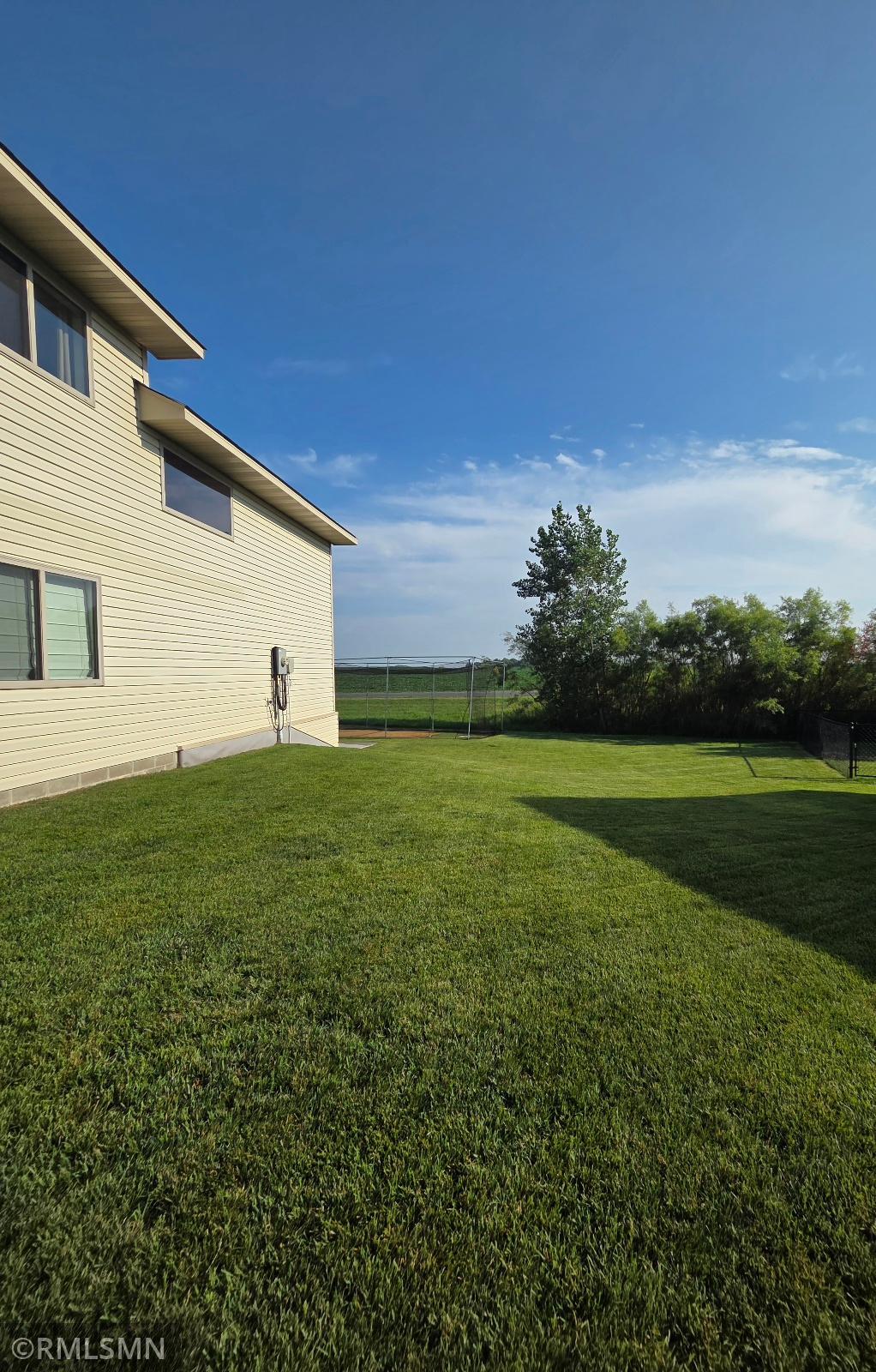 Nice, quiet backyard with irrigation system