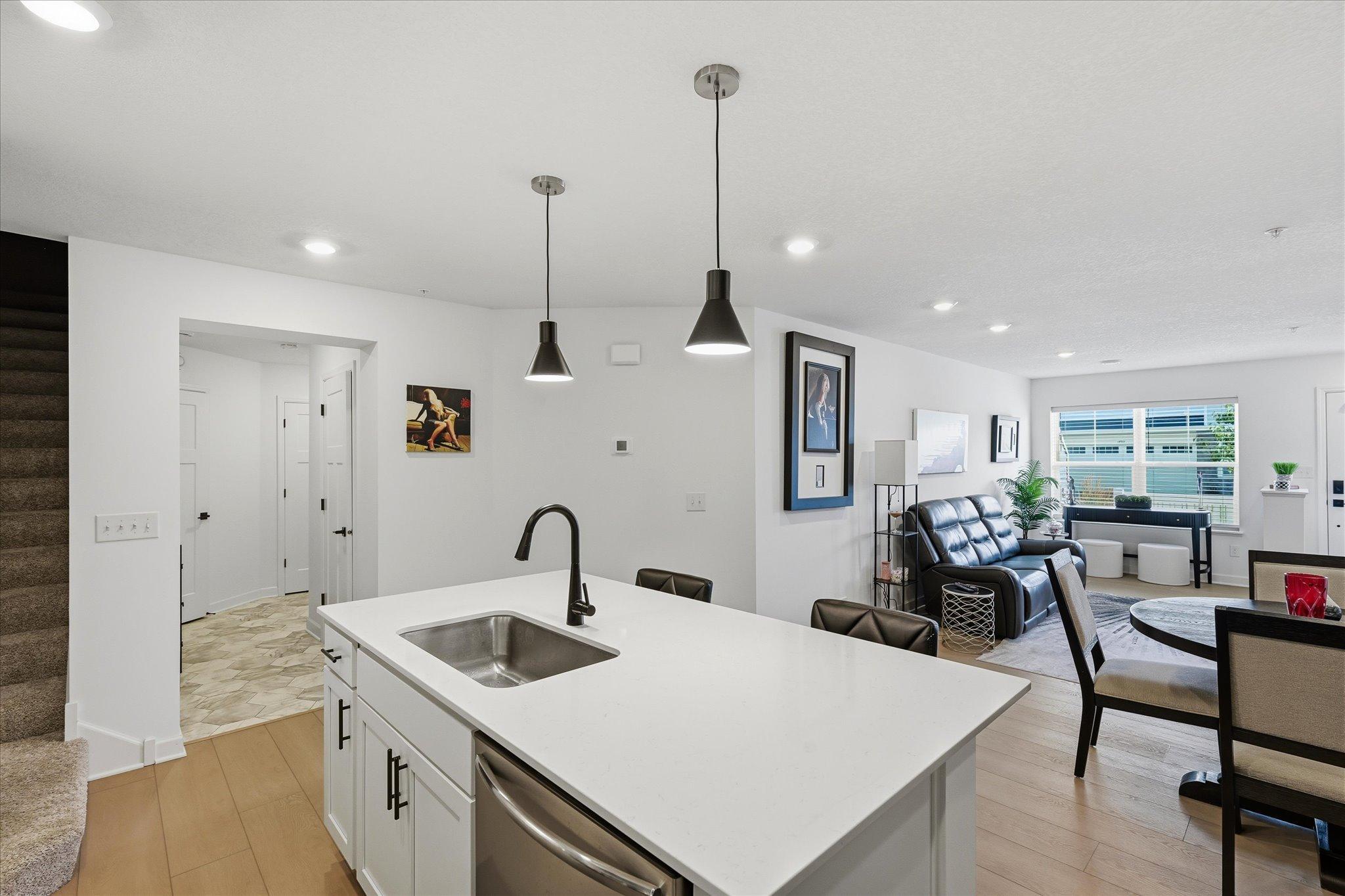 Open main level floor plan